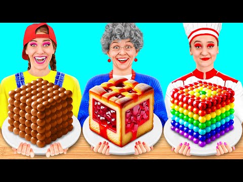 Me vs Grandma Cooking Challenge | Kitchen Hacks and Recipes by TeenTeam Challenge