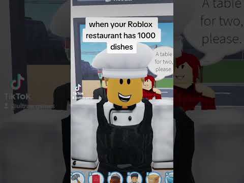 My Roblox Restaurant has 1000+ dishes 😳 #roblox #restauranttycoon2