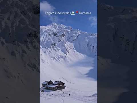 Munții Făgăraș 🏔️📍România #mountains #snow #travel #romania #relax #nature #shorts #home #adventure