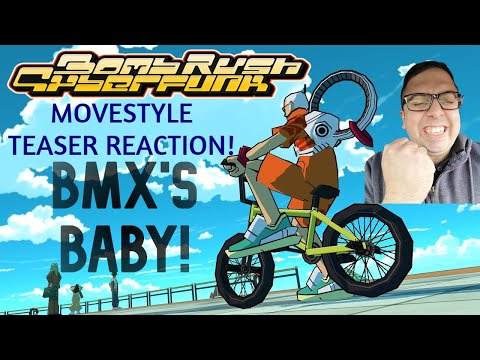 Bomb Rush Cyberfunk - Official Movestyle Teaser REACTION! GIVE ME ALL THE WHEELS!!!