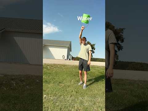 Water Bucket Trick #shorts