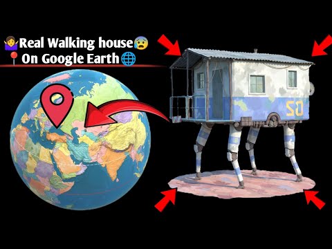 😱Real walking House Found on google earth and google map 🌍#longvideo #earthpromax #mapjunction