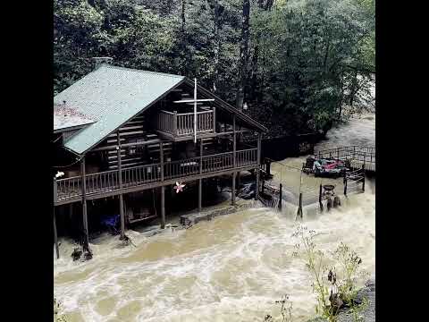 HURRICANE HELENE: Flooding From Helene Impacts Structures In Pigeon Forge Tennessee