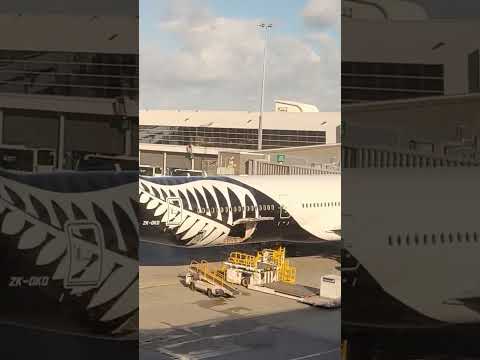 #airnewzealand #boeing777 loading cargo at the #tarmac #kuyabogpilotzn #airplane #auckland #airport