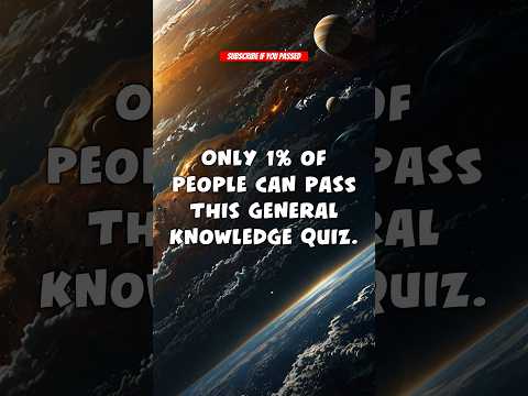 Only 1% Of People Pass This Quiz!