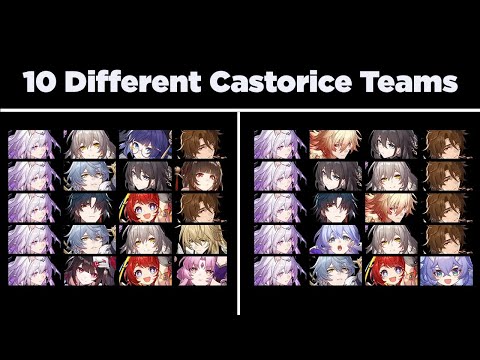 Castorice with 10 Different Teams