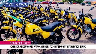 Governor Abiodun Gives Patrol Vehicles To Join.t Security Intervention Squad