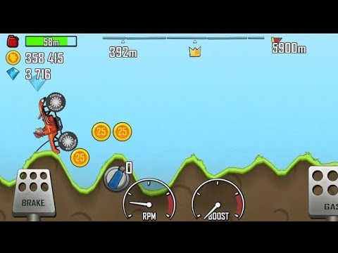 Hill Climb Racing -MOTO CAR CHALLENGE 5900M COMPLETE ✅