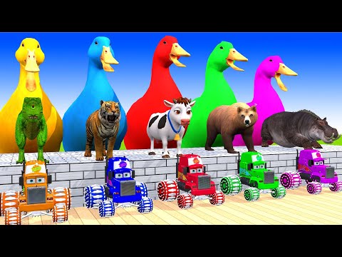 5 Giant Duck, Monkey, Piglet, chicken, dog, mammoth,tiger, Sheep, Transfiguration funny animal 2023