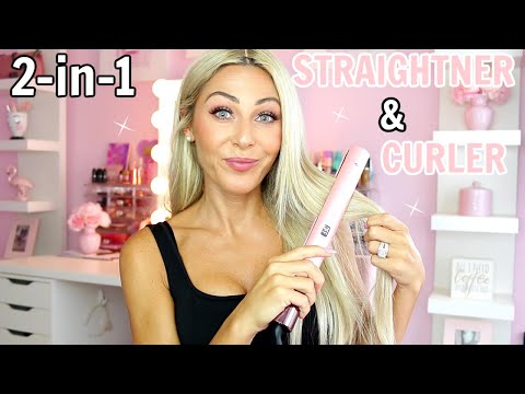 INGLAM 2-IN--1 STRAIGHTNER & CURLER | UNBOXING & DEMO!