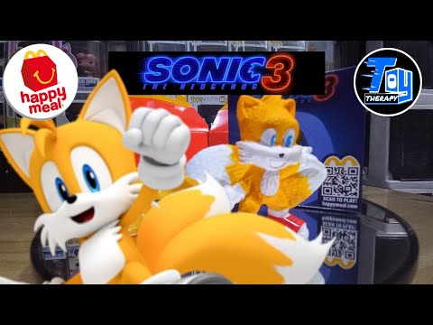 Unboxing Tails Original Roller. Sonic 3 Movie McDonald's Happy Meal 2024.