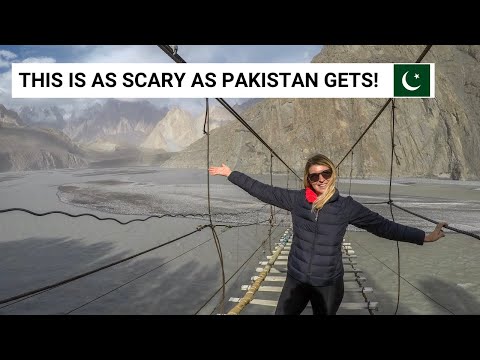 HUNZA'S SCARY BRIDGE AND TOURIST TOWNS! | Pakistan Vlog 4