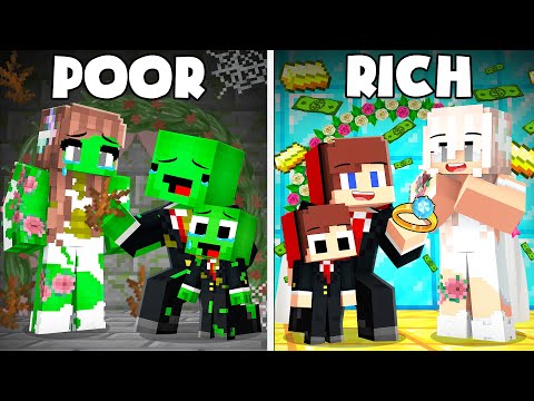 Mikey Family Wedding vs JJ Family Wedding Survival Battle in Minecraft - Maizen