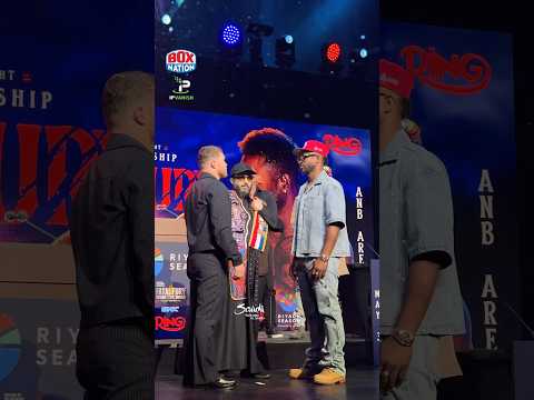 Canelo Alvarez & William Scull SQUARE-OFF at the launch press conference! 🍿