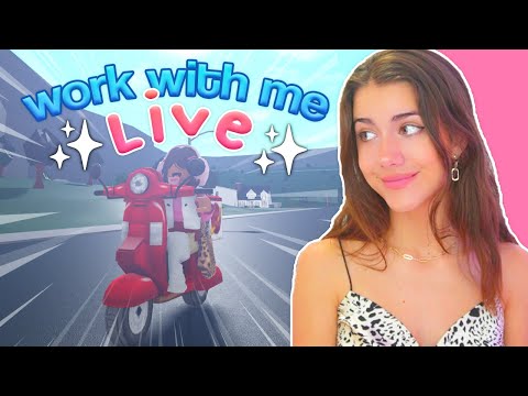 work with me in bloxburg! *LIVE*