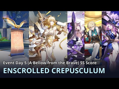 Enscrolled Crepusculum Day 5 - E0 Aglaea Trial + E1S1 The Herta (93k Score) | Honkai: Star Rail