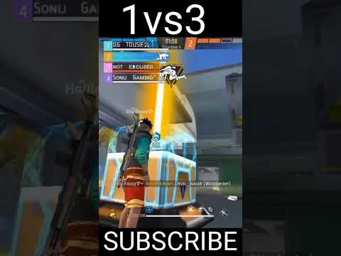 1vs3 Cs Rank one tape Woodpecker #shoirt #shoirt #freefire viral video total gaming Sk status s21