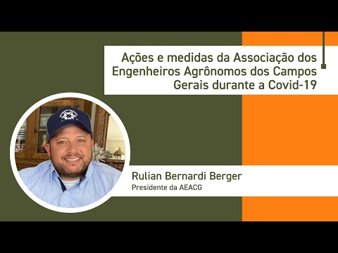 Ações e medidas da Associação dos Engenheiros Agrônomos dos Campos Gerais durante a Covid-19