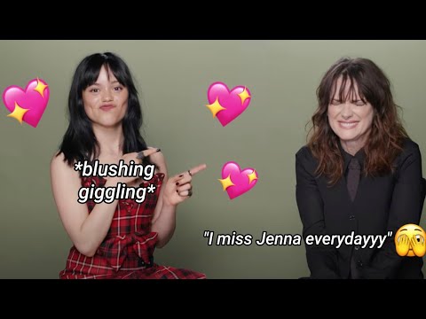 Jenna Ortega and Winona Ryder sharing the same brain cell during Beetlejuice Beetlejuice promotions