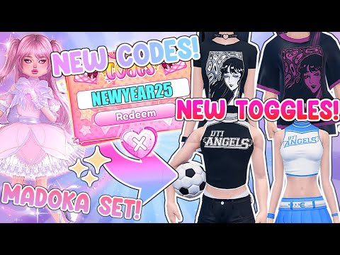 NEW YEARS CODE ITEMS! MADOKA SET REWORK! NEW TOGGLES, RELEASE DATE + MORE! | Dress To Impress