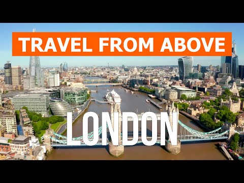 London from above | Drone video in 4k | England, London city from the air