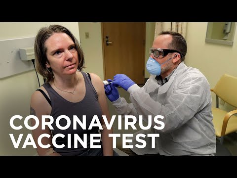 Coronavirus vaccine test opens as American volunteer gets first shot