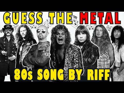 Guess The Song By Riff Rock & Metal 80s 🎶 Ultimate Rock & Metal Music Quiz