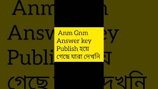 anm gnm answer key 2024। anm gnm result 2024। anm gnm cut off marks 2024।#shorts#viralvideo#youtube