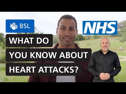 Dr Chris George talks to the public about heart attacks | NHS (BSL)