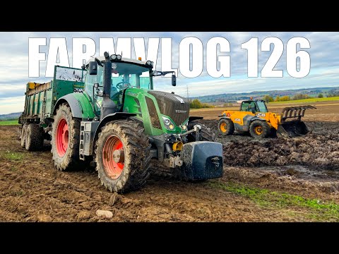 FARMVlog #126 - Podzimní rozmetání hnoje po pšenici s FENDT 828 a ZDT RMA 20