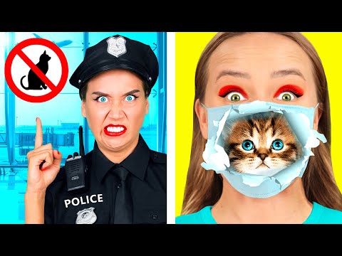 Sneak Pets Into The Plane | Funny Situations and Fails by TeenTeam Challenge