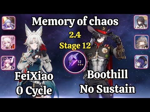 E0S0 FeiXiao 0 Cylce & E0S0 Boothill Superbreak Memory of chaos stage 12 Clear / HSR