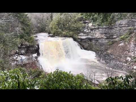 Huge Raging Waterfall In A Massive Valley!!!