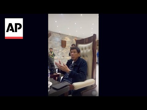 Video shows ex-Philippine President Rodrigo Duterte asking authorities for basis of his detention