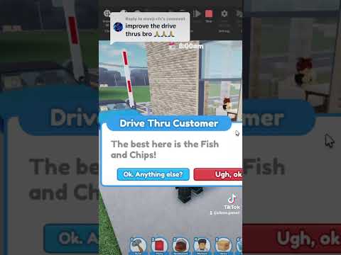 Adding drive thru update to restaurant tycoon 2 on roblox #roblox #restauranttycoon2