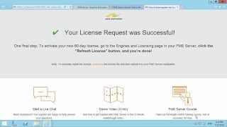 Step-by-step guide to Licensing FME Server 2016