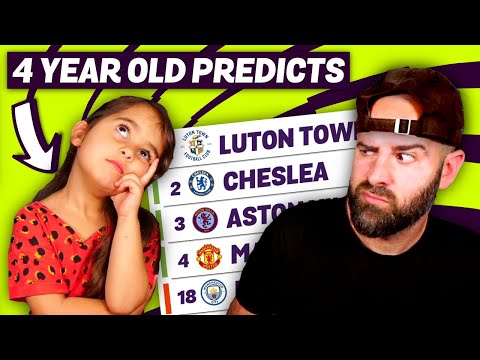 A 4 YEAR OLD'S PREMIER LEAGUE PREDICTIONS 23/24