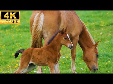 4K Baby Animals, Wild Animals With Relaxing Music, Baby Animals 4K UHD