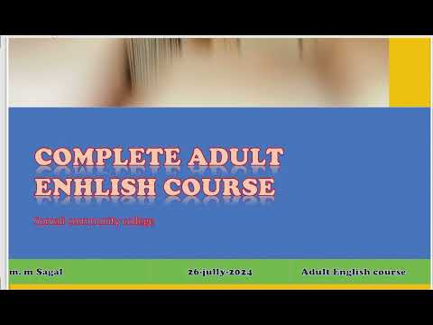 Adult English course lesson2//Afsoomaali