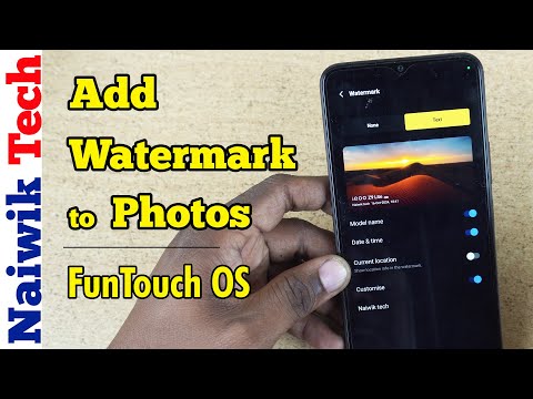 How to Add Watermark on Photos in iQOO Z9 Lite 5G | Funtouch OS 14