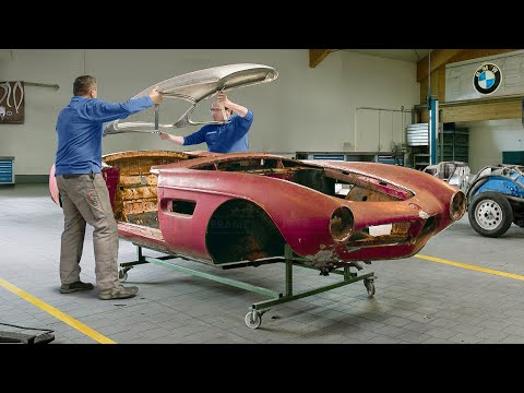 How Skilled BMW Workers Restore a 50 Year Old Rusty BMW From Scratch