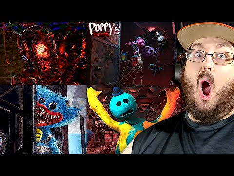 Poppy Playtime: Chapter 5 - Trailer & What if DOEY Saved from GRINDER? (secret ending) REACTION!!!