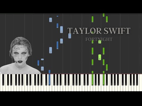 Fortnight - Taylor Swift | Synthesia Piano Tutorial