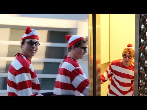 SNEAKING INTO HYPE HOUSE AS WALDO!!