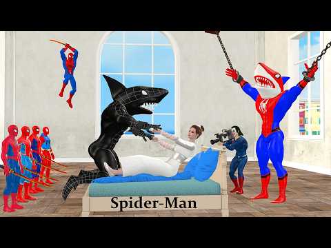 Siêu nhân nhện🔴Spider Man Rescue bride from Hulk Venom vs Superman vs Iron Man vs Joker vs Superhero