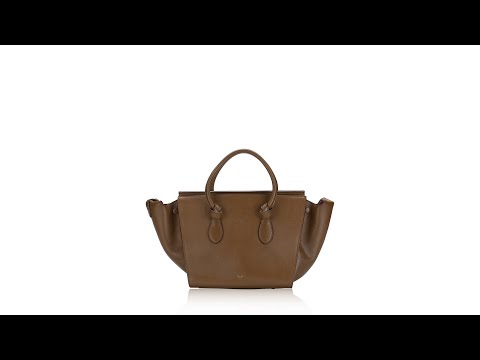 Celine Palmelato Calfskin Tie Knot Mini Tote Camel