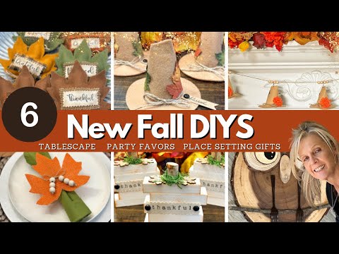 6 NEW Fall DIYS / Tablescape / Fall Party Favors / Craft Fair Ideas