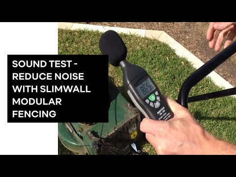 Sound Test - Reduce Noise with SlimWall Modular Fencing | ModularWalls