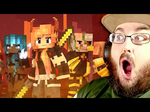 "I Try Today" - A Minecraft Music Video ♪ - Rainimator Season 4 | Minecraft Movie REACTION!!!