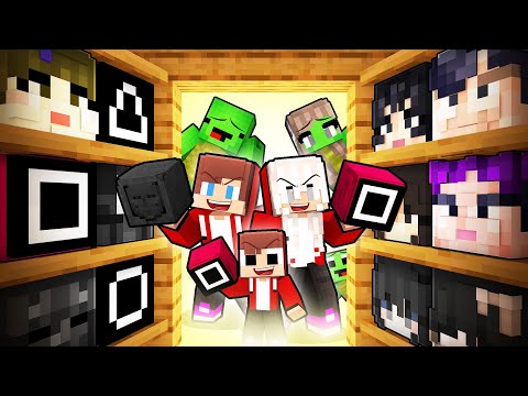 JJ Family BECAME ANYONE in SQUID GAMES to Troll Mikey Family in Minecraft (Maizen)